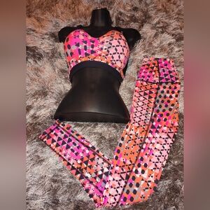 Victoria's Secret Pink and Orange Sports Bra